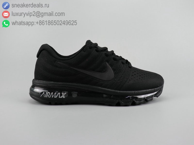 NIKE AIR MAX 2017 ALL BLACK UNISEX RUNNING SHOES